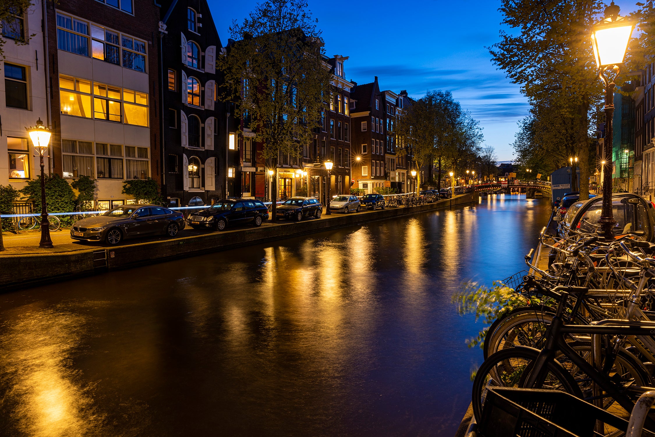 Amsterdam Canal at Night