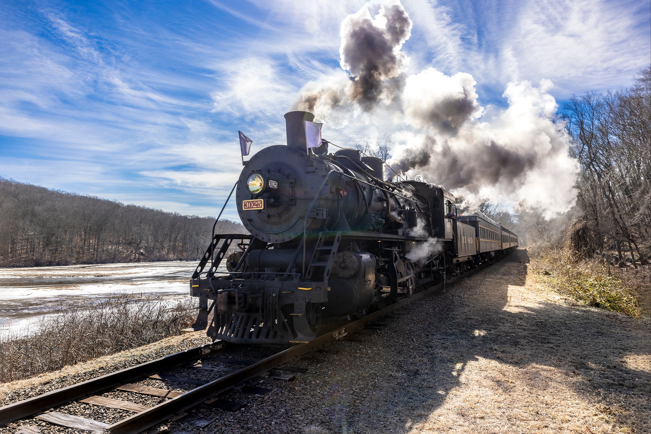 An Essex Steam Train by River