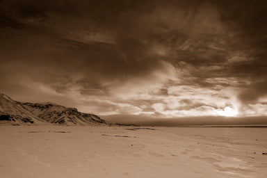 B/W Mountain in Iceland