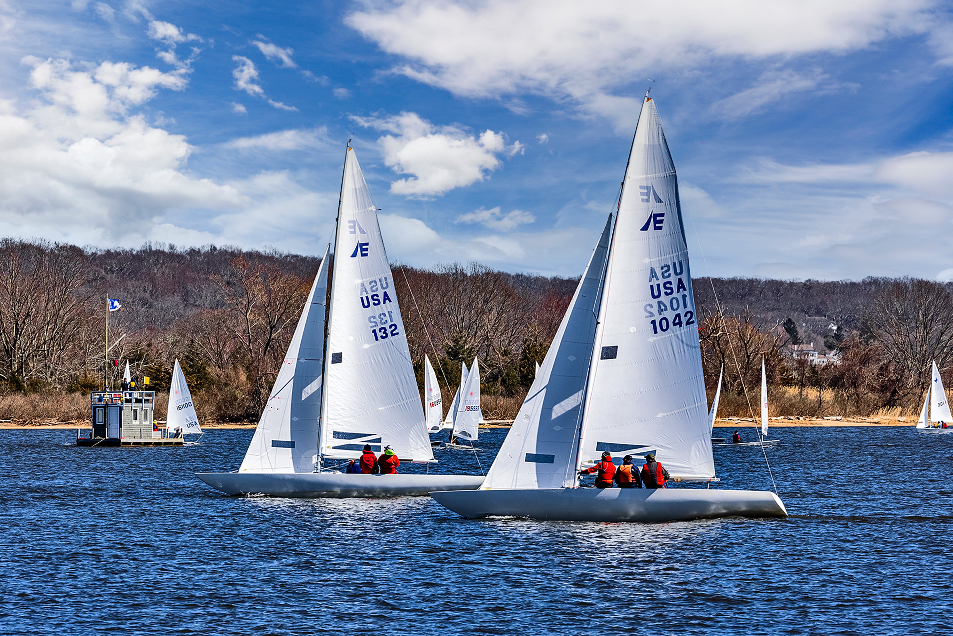 Big Boats Close Hauled