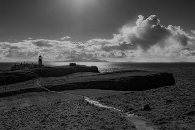 Black and White Neist Point Lighthouse