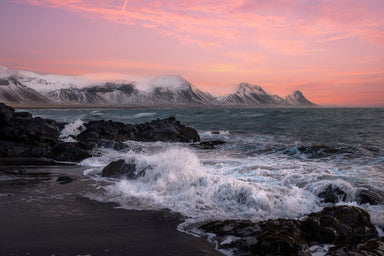 Budir Beach Wave Breaking