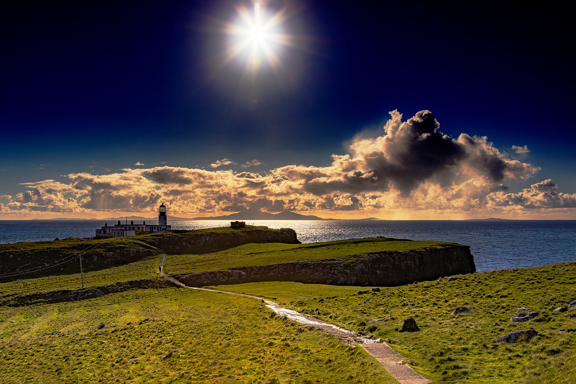 Colorized Neist Point Lighthouse