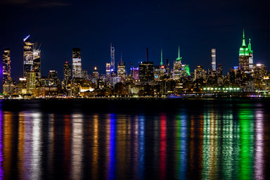 Empire State Building Night Colors