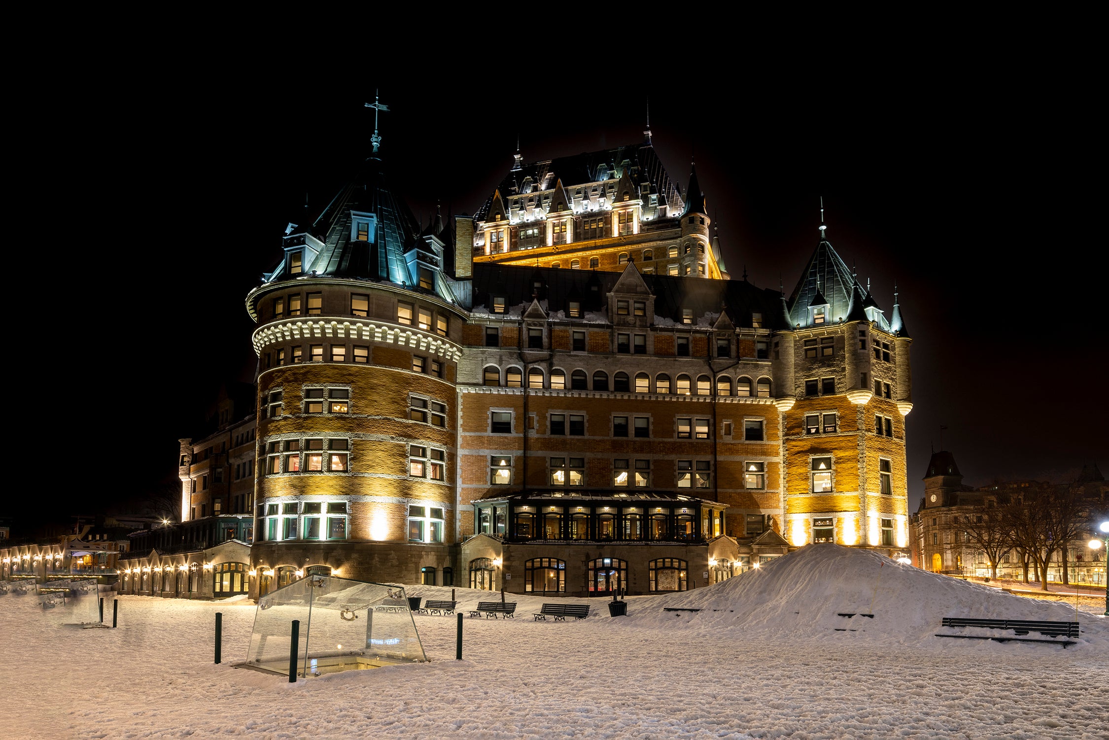 Fairmont Chateau from St Lawrence River