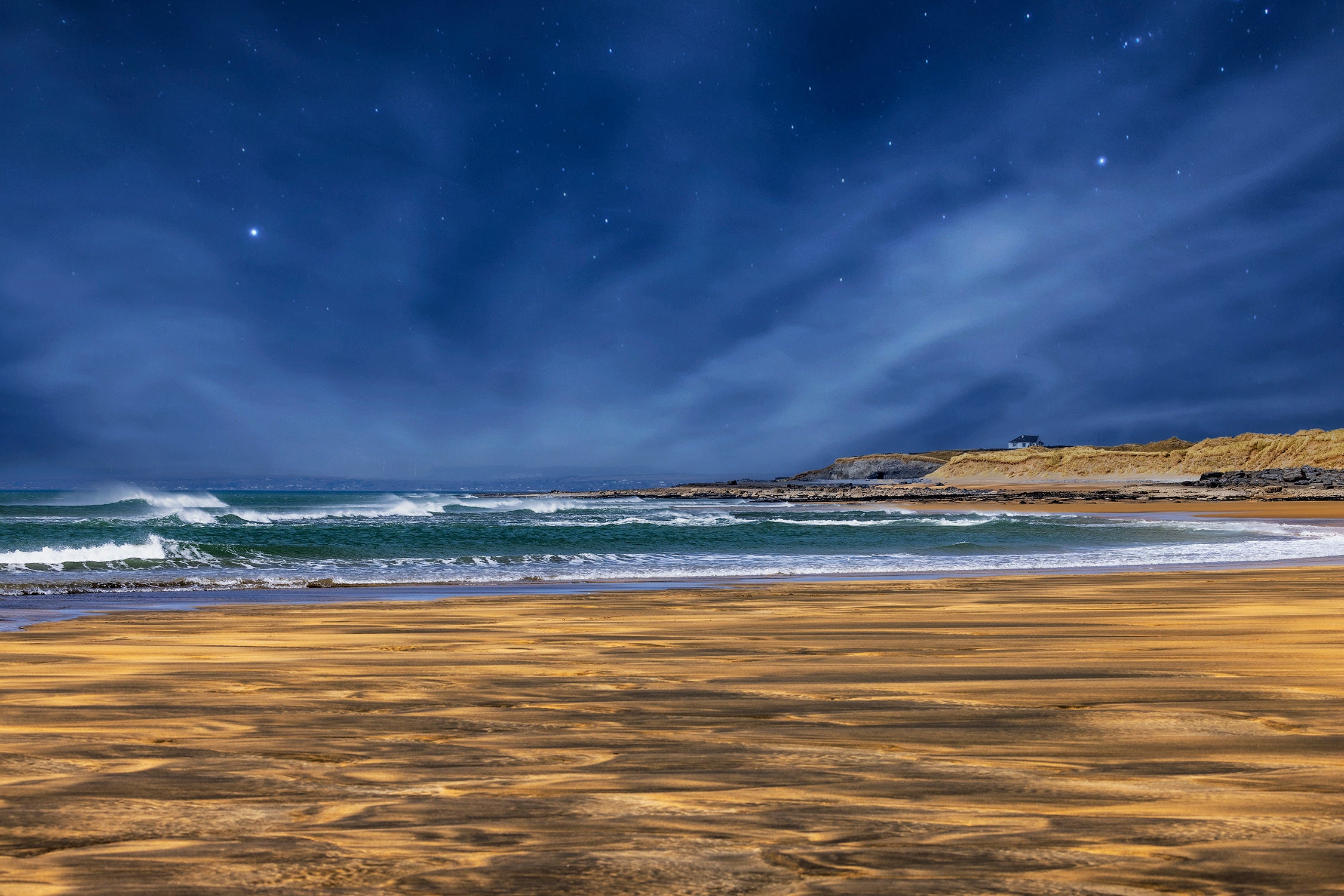 Night Colors on The Beach