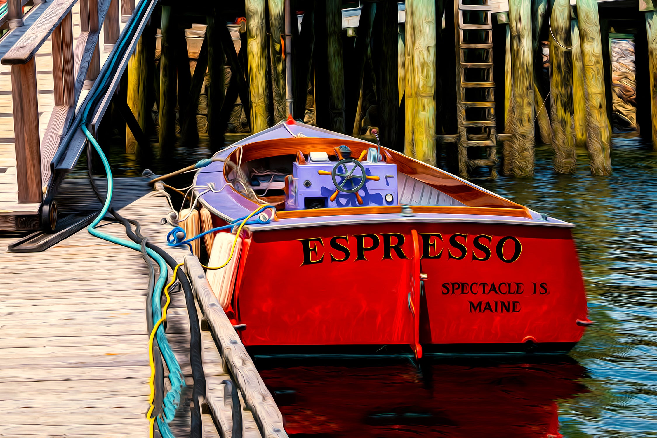Rockport Expresso Boat Close