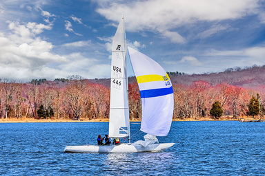 Sail Boat with Spinnaker Up