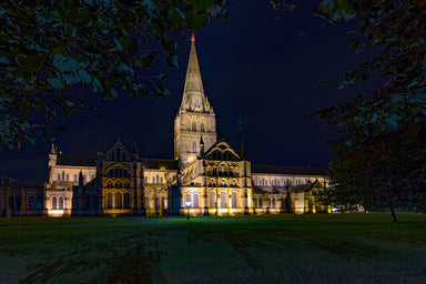 Salisbury Cathedral at Night