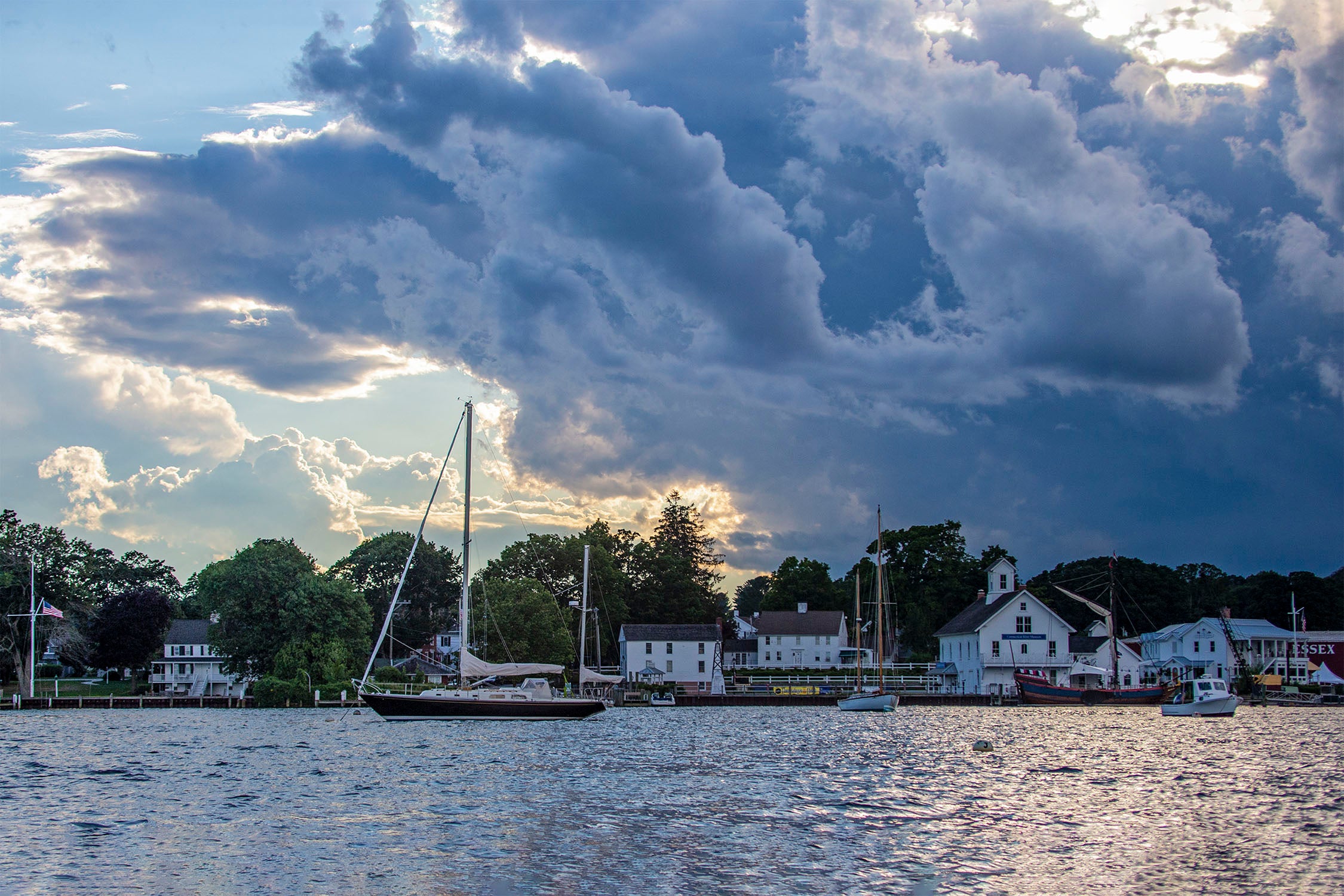 Storms Over Essex Harbor