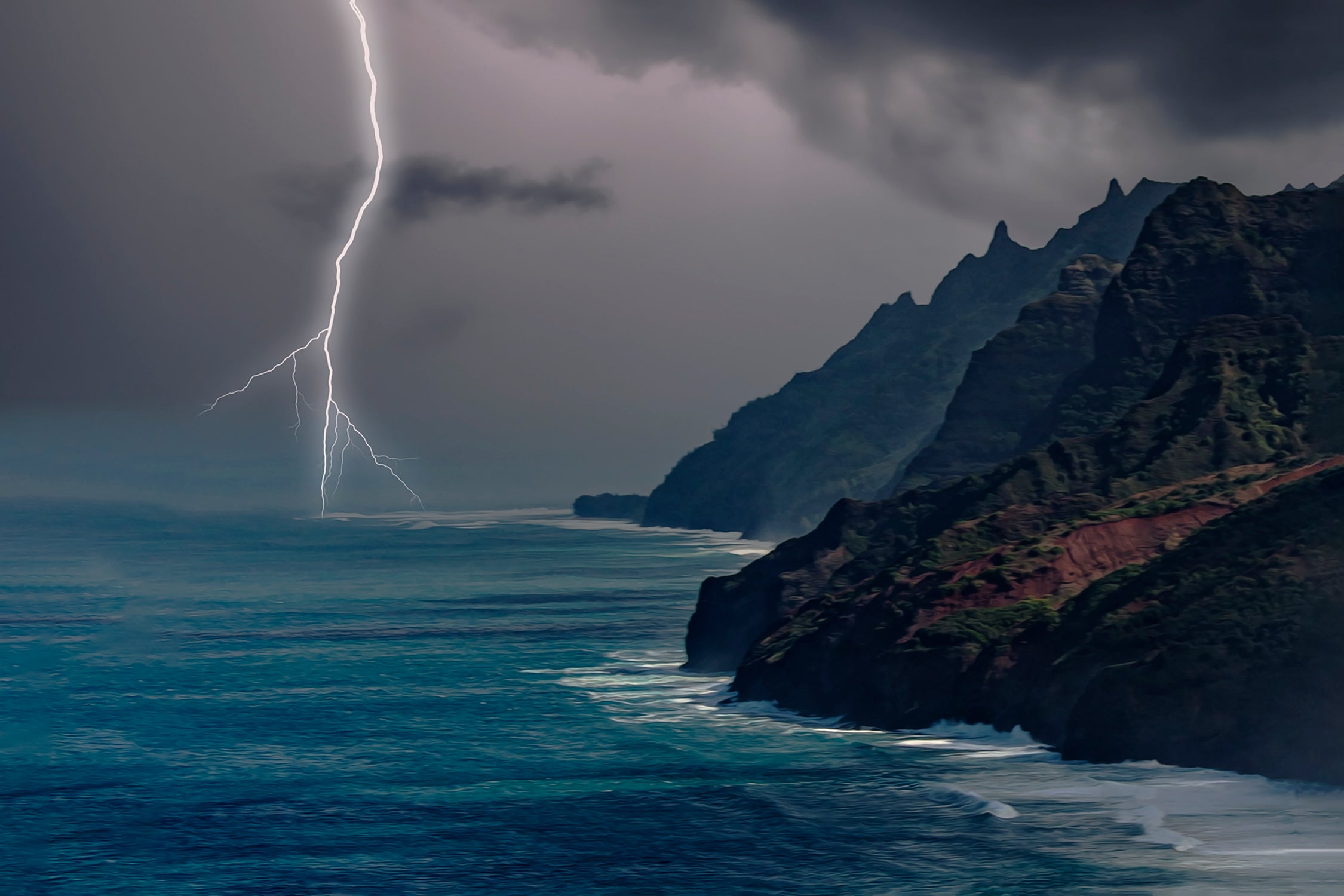 Storm on Napoli Coast