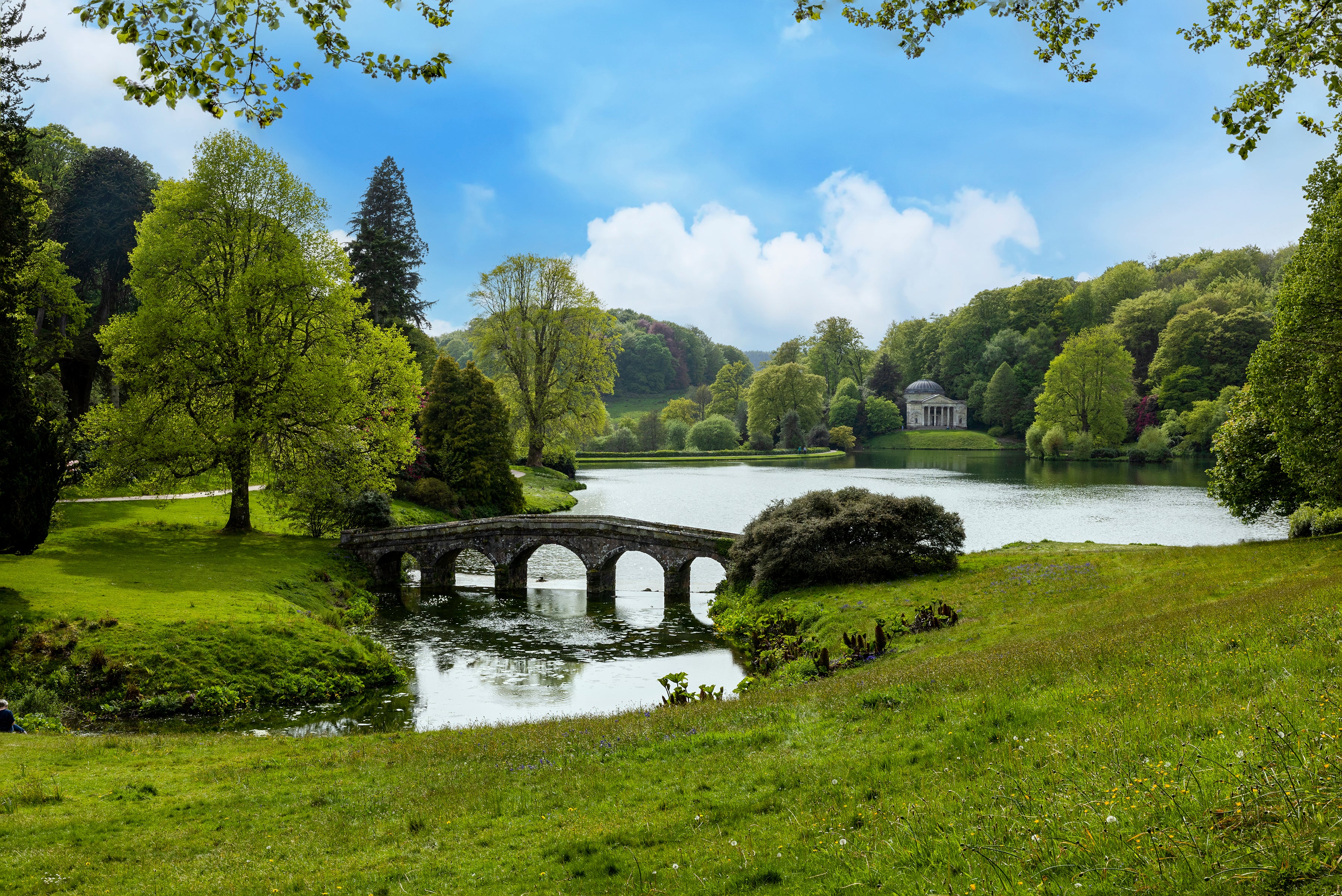 Stourhead Bridge and Lake