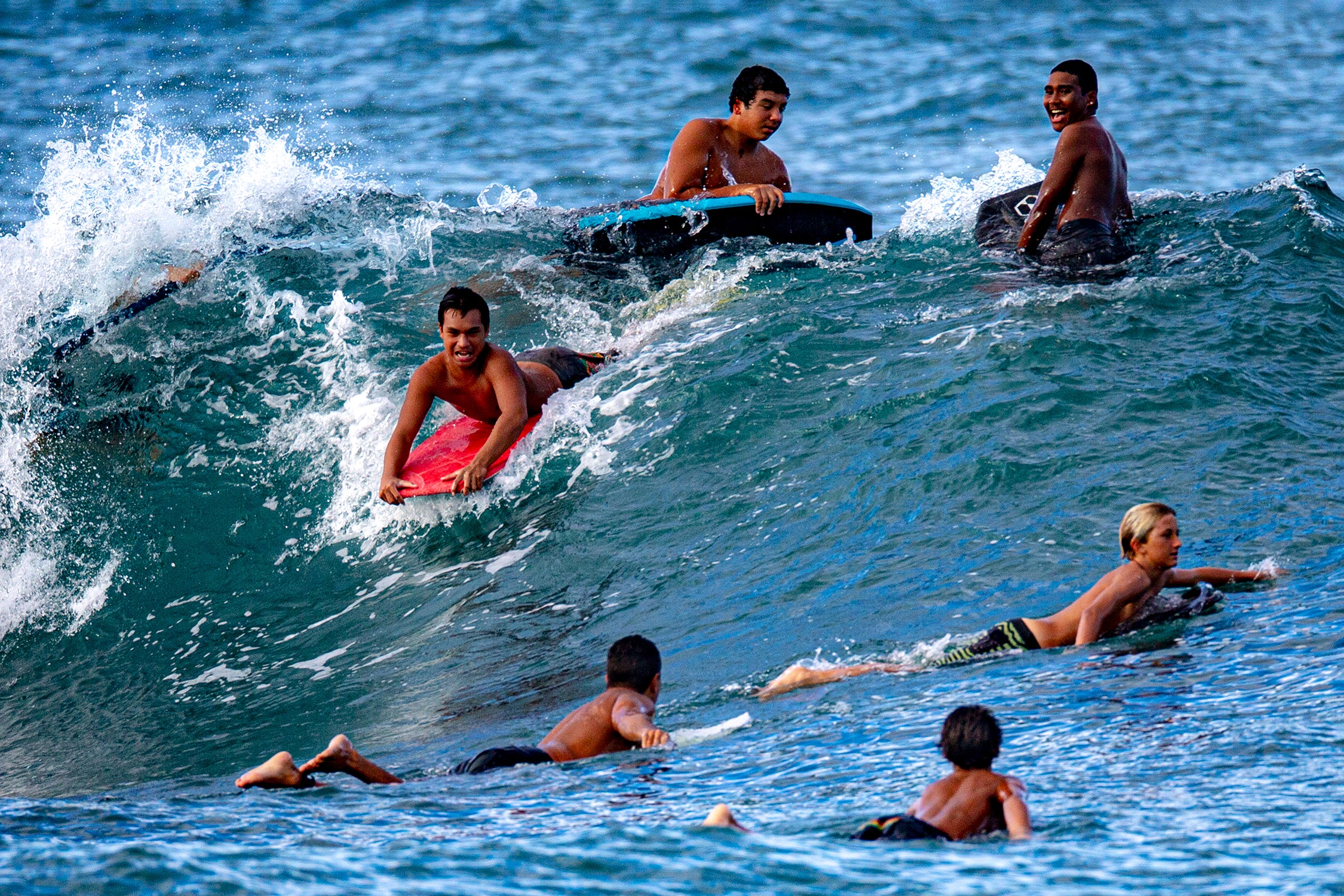 Many Happy Surfers