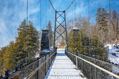 Pedestrian Bridge over Montmorency Falls